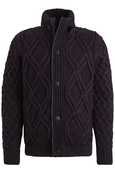PME legend zip jacket heavy knit mixed yarn